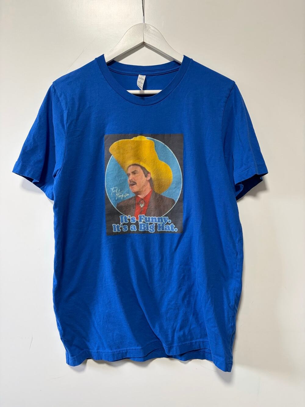 T Shirt Celebrity Jeopardy Turd Ferguson “ it’s funny, it’s a big hat” Men's L